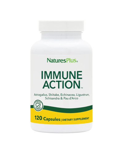 Імуностимулюючий комплекс, Immune Action, Natures Plus, 120 рослинних капсул