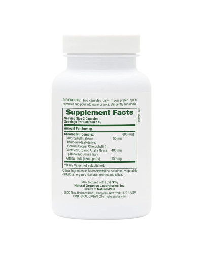 Комплекс хлорофілу, Chlorophyll Complex, Natures Plus, 90 капсул
