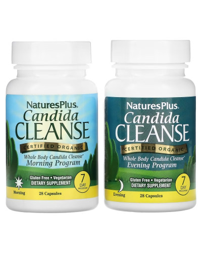 Очищення від кандиди за 7 днів, Candida Cleanse, Natures Plus, 56 капсул