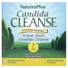 Очищение от кандиды за 7 дней, Candida Cleanse, Natures Plus, 56 капсул