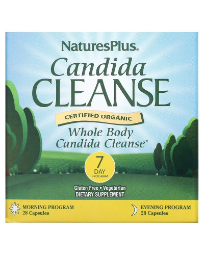 Очищення від кандиди за 7 днів, Candida Cleanse, Natures Plus, 56 капсул