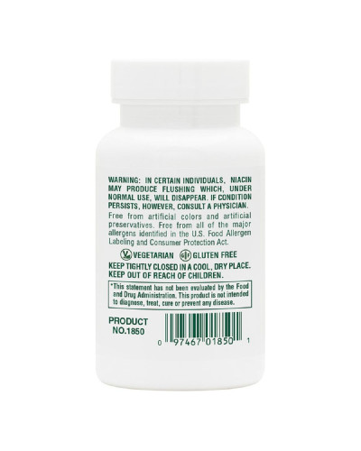 Ніацин, Niacin, 100 мг, Natures Plus, 90 таблеток