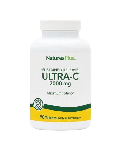 Вітамін С, Ultra-C, 2000мг, Natures Plus, 90 таблеток