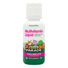 Жидкие Детские Мультивитамины, Тропический вкус, Animal Parade Gold, Natures Plus, 236 мл