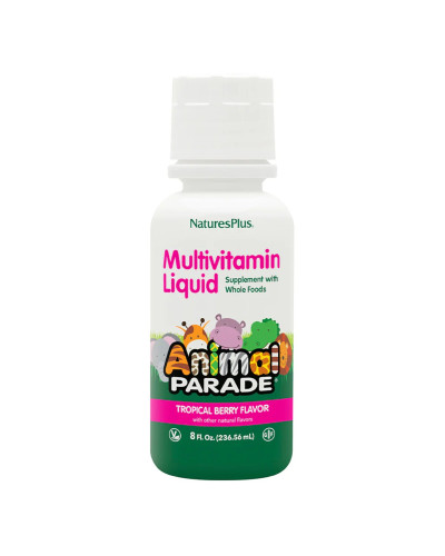 Рідкі  Дитячі Мультивітаміни, Смак Тропичних фруктів, Animal Parade Gold, Natures Plus, 236 мл