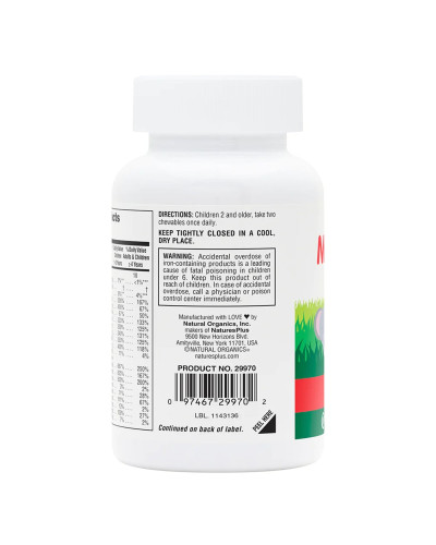 Детские Жевательные Мультивитамины, Вкус Вишни, Source of Life, Animal Parade, Natures Plus, 90 жевательных таблеток