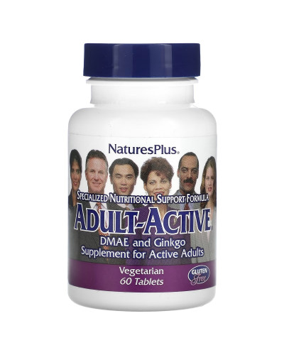 Комплекс для Поддержания Энергии у Взрослых, Adult-Active, Natures Plus, 60 таблеток