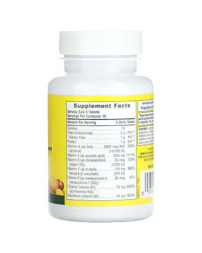 Мультивітаміни та мінерали, Source of Life, Multi-Vitamin & Mineral Supplement, Natures Plus, 30 таблеток