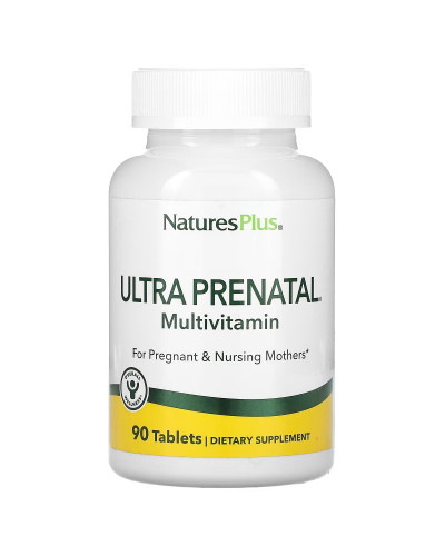 Мультивітаміни Ультрапренатальні, Ultra Prenatal Multivitamin, Natures Plus, 90 таблеток