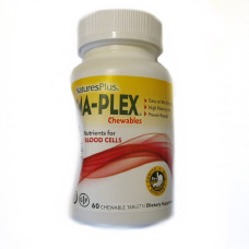 УЦЕНКА Комплекс для поддержки Оптимального Здоровья Крови, Hema-Plex, Natures Plus, Ягодное Ассорти, 60 жевательных пастилок (вмятины)