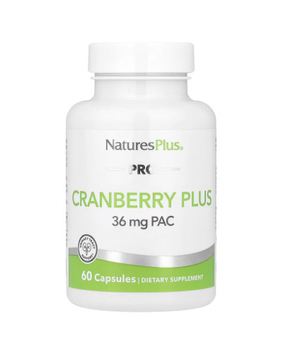 Клюква органическая, PRO Cranberry Plus, Natures Plus, 60 капсул