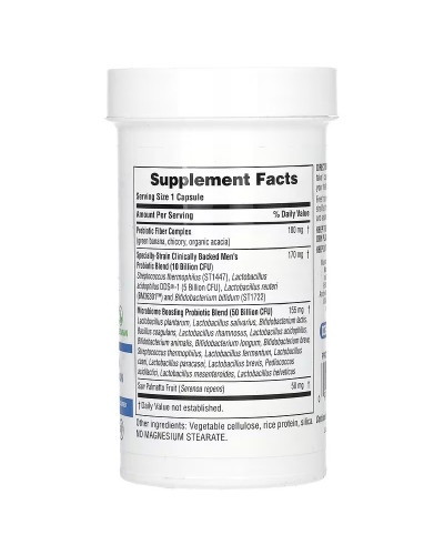 Пробіотик для чоловіків, 60 млрд КУО, GI Natural, Probiotic Men, Natures Plus, 30 капсул