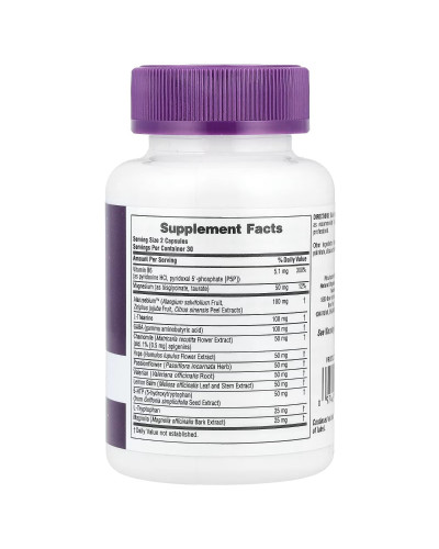Комплекс для снятия стресса, без мелатонина, Stress & Sleep Complex, Melatonin Free, Natures Plus, 60 капсул