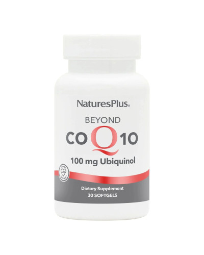 Коензим Q10, Убіхінол, 100 мг, Beyond CoQ10, Natures Plus, 30 гелевих капсул