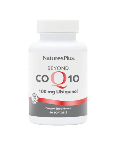 Коензим Q10, Убіхінол, 100 мг, Beyond CoQ10, Natures Plus, 60 гелевих капсул