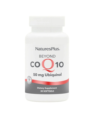 Коензим Q10, Убіхінол, 50 мг, Beyond CoQ10, Natures Plus, 30 гелевих капсул Коензим Q10, Убіхінол, 50 мг, Beyond CoQ10, Natures Plus, 30 гелевих капсул