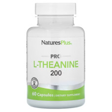 L-Теанин, 200 мг, Pro L-Theanine 200, Natures Plus, 60 капсул