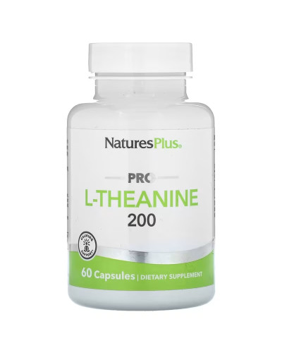 L-Теанин, 200 мг, Pro L-Theanine 200, Natures Plus, 60 капсул