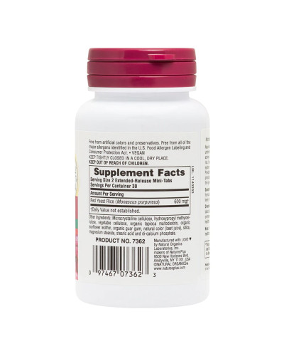 Красный Дрожжевой Рис 600мг, Herbal Actives, Natures Plus, 60 мини таблеток Красный Дрожжевой Рис 600мг, Herbal Actives, Natures Plus, 60 мини таблеток