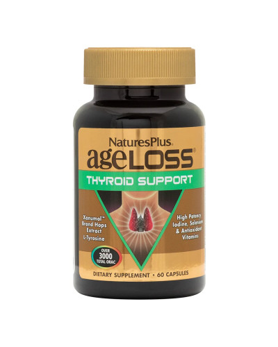 Комплекс для Поддержки Щитовидной Железы, AgeLoss, Natures Plus, 60 капсул
