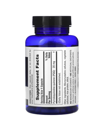 Пірролохінолінхінон PQQ, 20 мг, BrainCeutix, Natures Plus, 60 капсул Пірролохінолінхінон PQQ, 20 мг, BrainCeutix, Natures Plus, 60 капсул