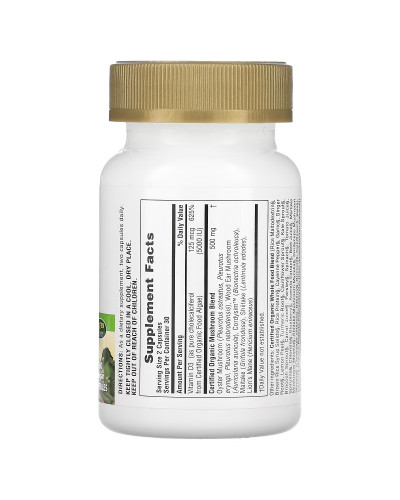 Органічний Вітамін D3 5000IU, Source of Life Garden, Natures Plus, 60 капсул