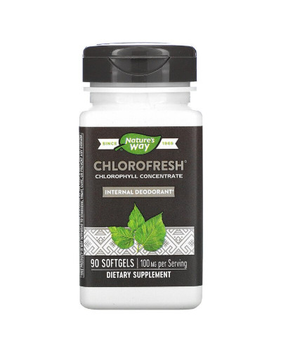 Хлорофіл концентрат, Chlorophyll Concentrate, Nature's Way, 90 гелевих капсул