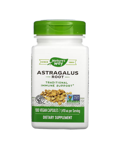 Корень Астрагала, Astragalus Root, Nature's Way, 470 mg, 100 Капсул