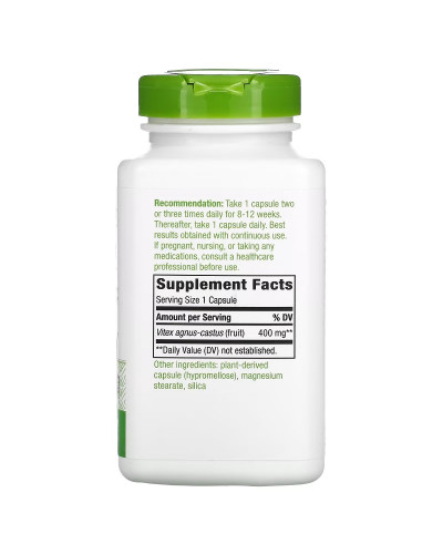 Витекс, Авраамово дерево, 400 mg, Nature's Way, 320 Капсул