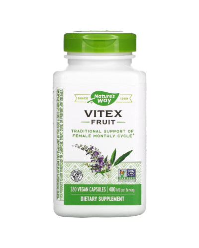 Витекс, Авраамово дерево, 400 mg, Nature's Way, 320 Капсул