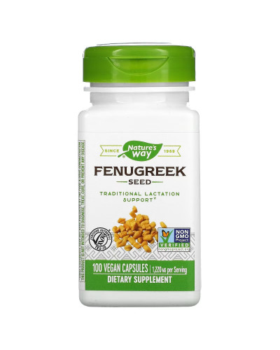 Пажитник, Fenugreek Seed, Nature's Way, 610 мг, 100 капсул
