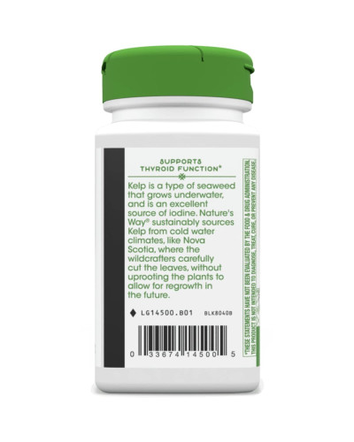 Ламинария, Kelp, Nature's Way, 600 мг, 100 капсул
