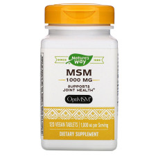 МСМ, 1000 мг, Opti MSM, Nature's Way, 120 вегетарианских таблеток