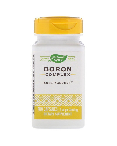 Бор, 3 мг, Boron Complex, Nature's Way, 100 капсул