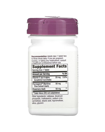 Пикногенол, Экстракт Сосновой Коры, Pycnogenol, Pine Bark Extract, Nature's Way, 50 мг, 30 Таблеток