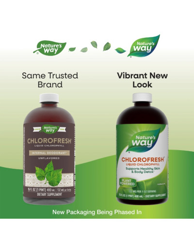 Рідкий Хлорофіл, Liquid Chlorophyll, Nature's Way, (НЕ ароматизований), 473 Мл Рідкий Хлорофіл, Liquid Chlorophyll, Nature's Way, (НЕ ароматизований), 473 Мл