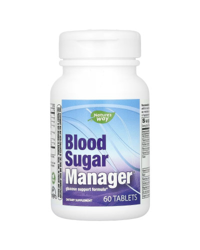 Контроль цукру в крові, Blood Sugar Manager, Nature's Way, 60 таблеток Контроль цукру в крові, Blood Sugar Manager, Nature's Way, 60 таблеток