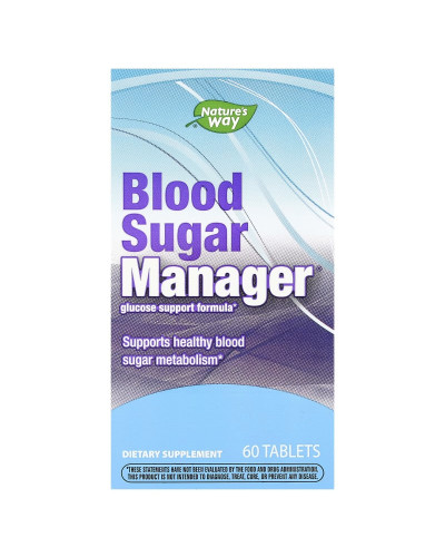 Контроль цукру в крові, Blood Sugar Manager, Nature's Way, 60 таблеток
