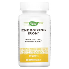 Железо энергетическое, Energizing Iron, Nature's Way, 90 гелевых капсул