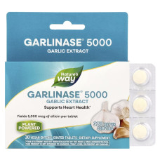 Экстракт чеснока, 320 мг, Garlinase 5000, Garlic Extract, Nature's Way, 30 таблеток