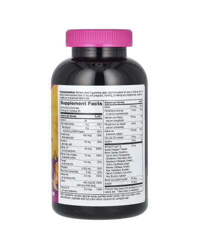 Мультивітаміни для жінок, смак ягід, Alive! Women's Gummy Multivitamin, Nature's Way, 130 жувальних цукерок