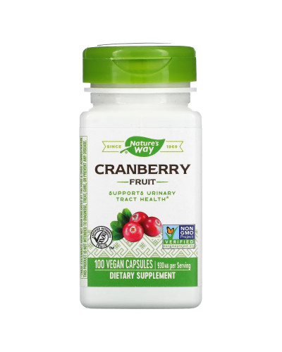 Клюква, 930 мг, Cranberry Fruit, Nature's Way, 100 вегетарианских капсул