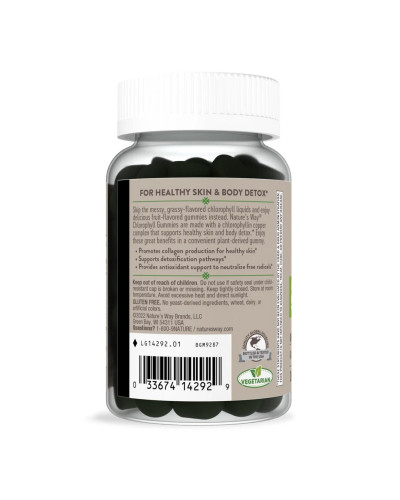 Хлорофіл, 100 мг, смак фруктів, Chlorophyll Gummies, Nature's Way, 40 жувальних цукерок