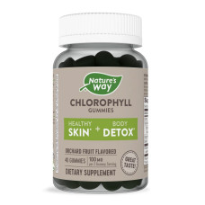 Хлорофилл, 100 мг, вкус фруктов, Chlorophyll Gummies, Nature's Way, 40 жевательных конфет