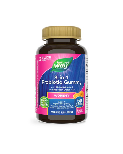 Пробіотики для жінок, смак апельсина, Women's Probiotic, Nature's Way, 50 жувальних цукерок