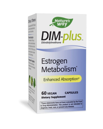 Метаболизм эстрогенов, DIM-plus, Estrogen Metabolism, Nature's Way, 60 вегетарианских капсул