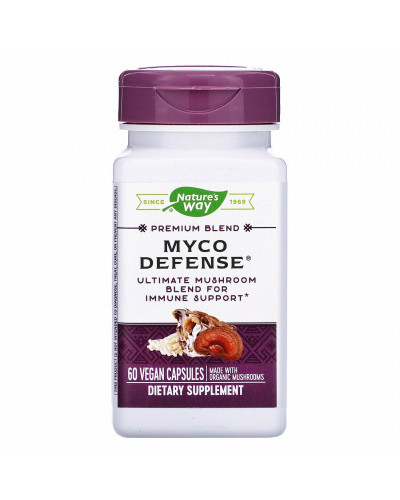 Грибна суміш, Premium Blend, Myco Defense, Nature's Way, 60 вегетаріанських капсул