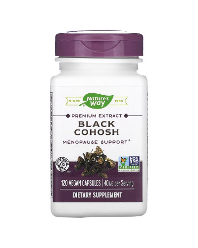 Клопогон, 40 мг, Black Cohosh, Nature's Way, 120 вегетарианских капсул