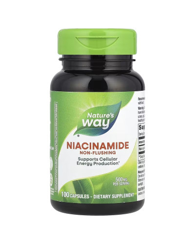 Ніацинамід, 500 мг, Niacinamide, Nature's Way, 100 капсул