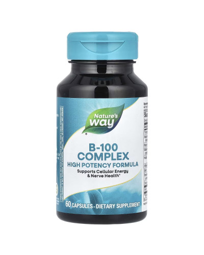 Комплекс вітамінів B, B-100 Complex, Nature's Way, 60 капсул